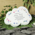 Personalised Floral Resin Memorial Cloud from Heartfelt Gifts