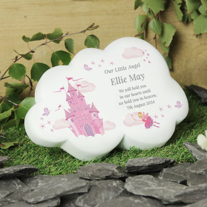 Personalised Fairy Castle Resin Memorial Cloud from Heartfelt Gifts