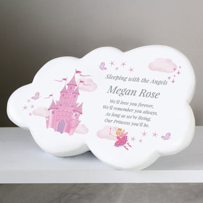 Personalised Fairy Castle Resin Memorial Cloud - image 2