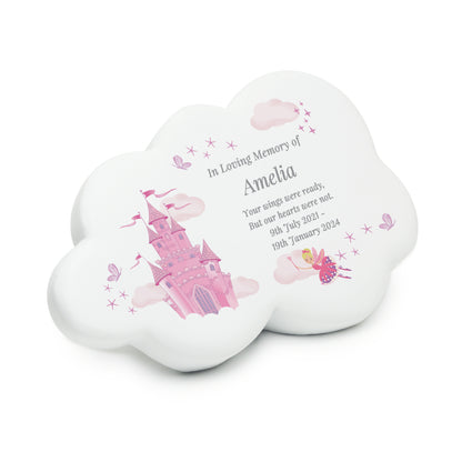 Personalised Fairy Castle Resin Memorial Cloud - image 6