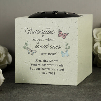 Personalised Butterflies Appear Memorial Vase - image 4