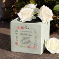 Personalised Floral Memorial Vase from Heartfelt Gifts