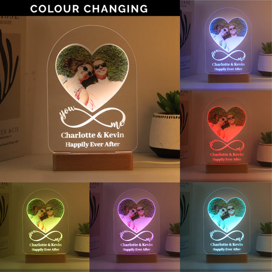 Personalised Heart Photo Upload LED Light - image 2