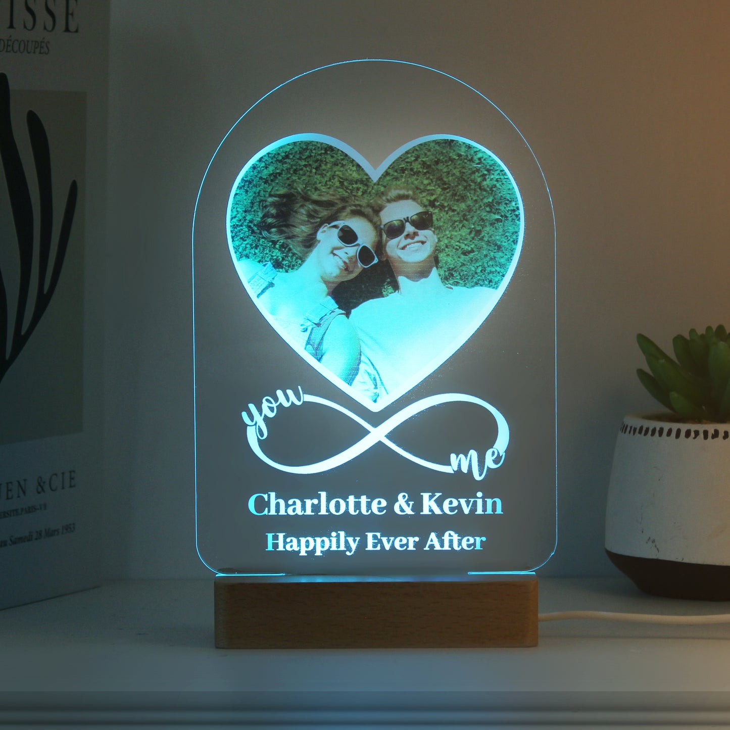 Personalised Heart Photo Upload LED Light - image 6