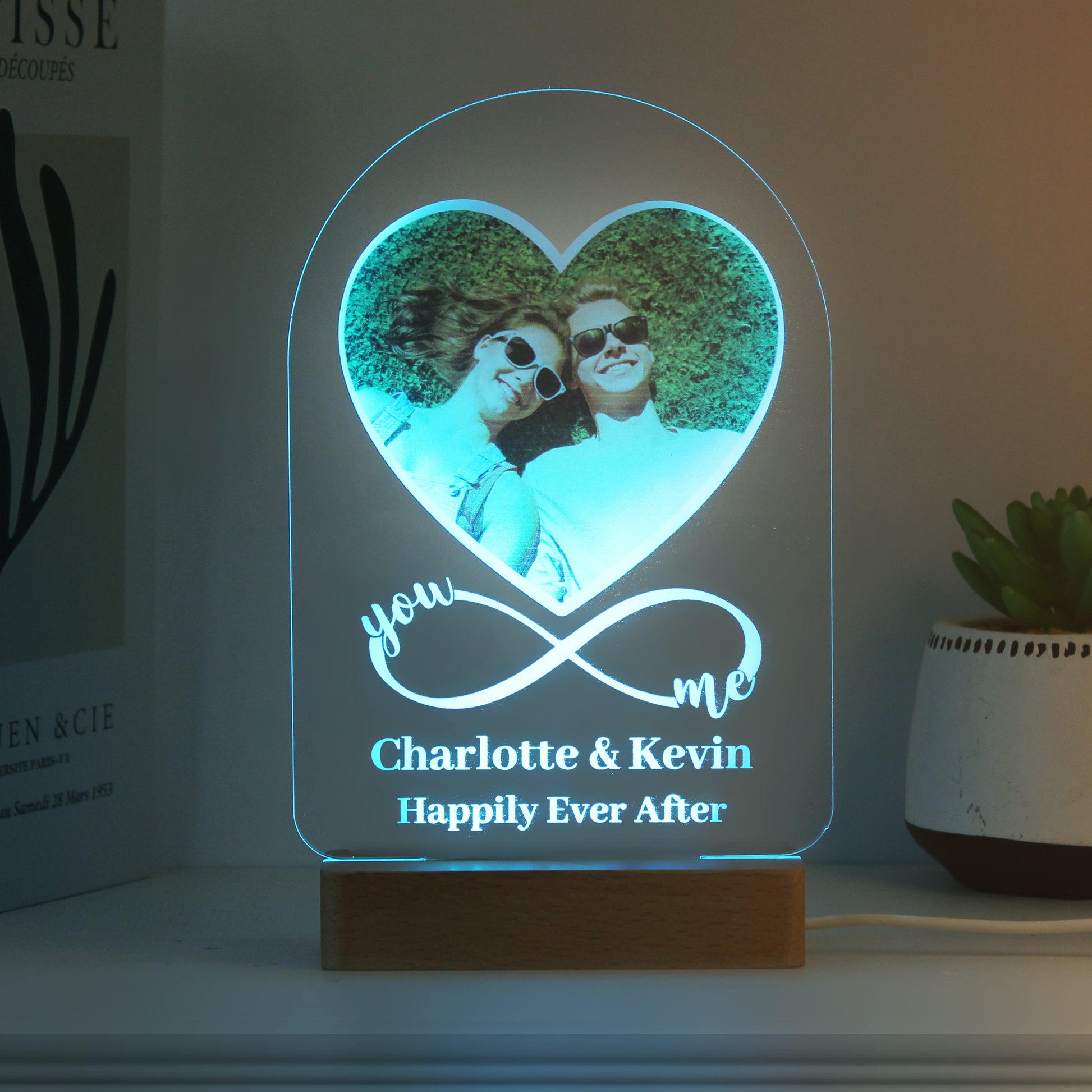 Personalised Heart Photo Upload LED Light - image 6