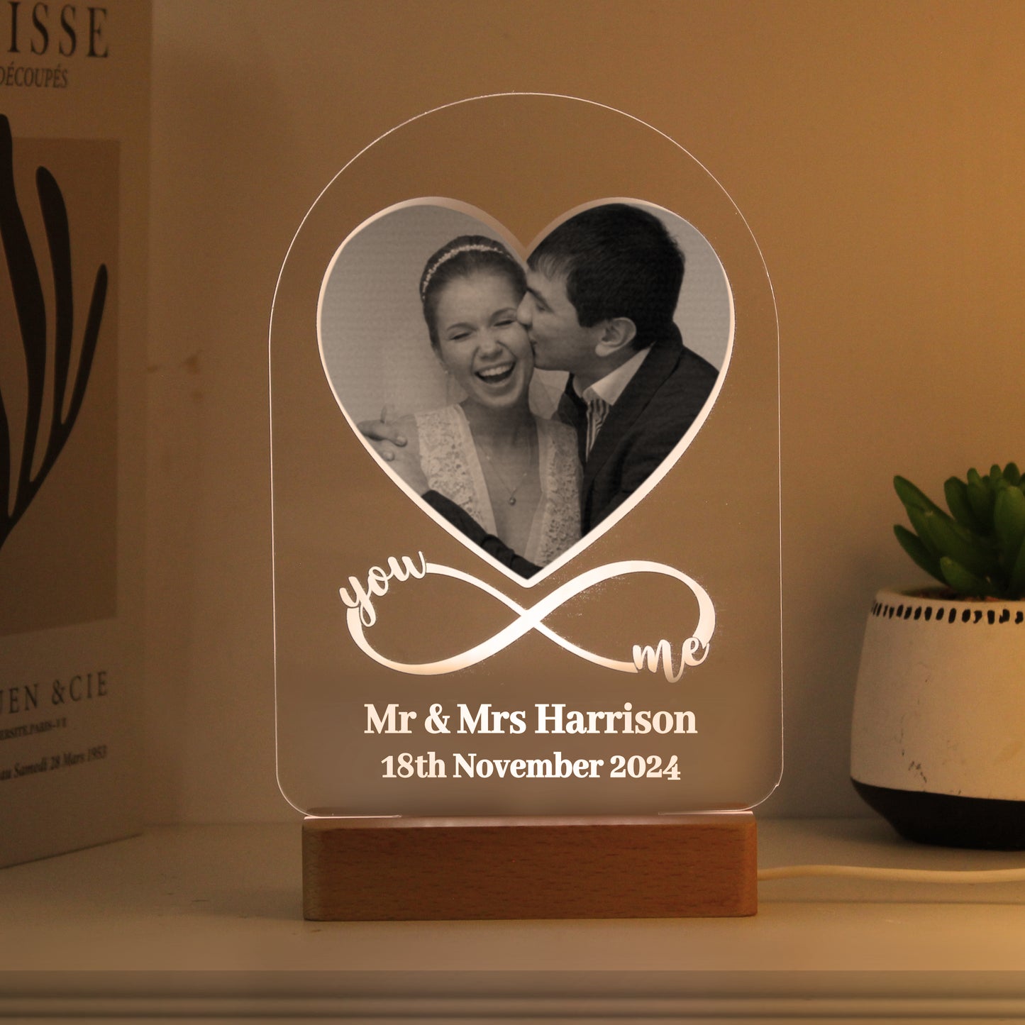 Personalised Heart Photo Upload LED Light - image 9