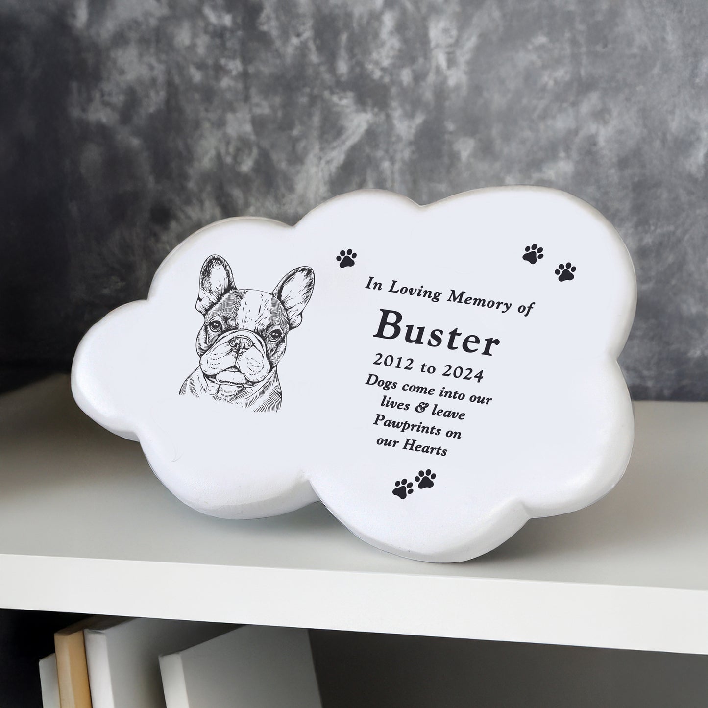 Personalised Dog Breed Garden Memorial Cloud - image 4