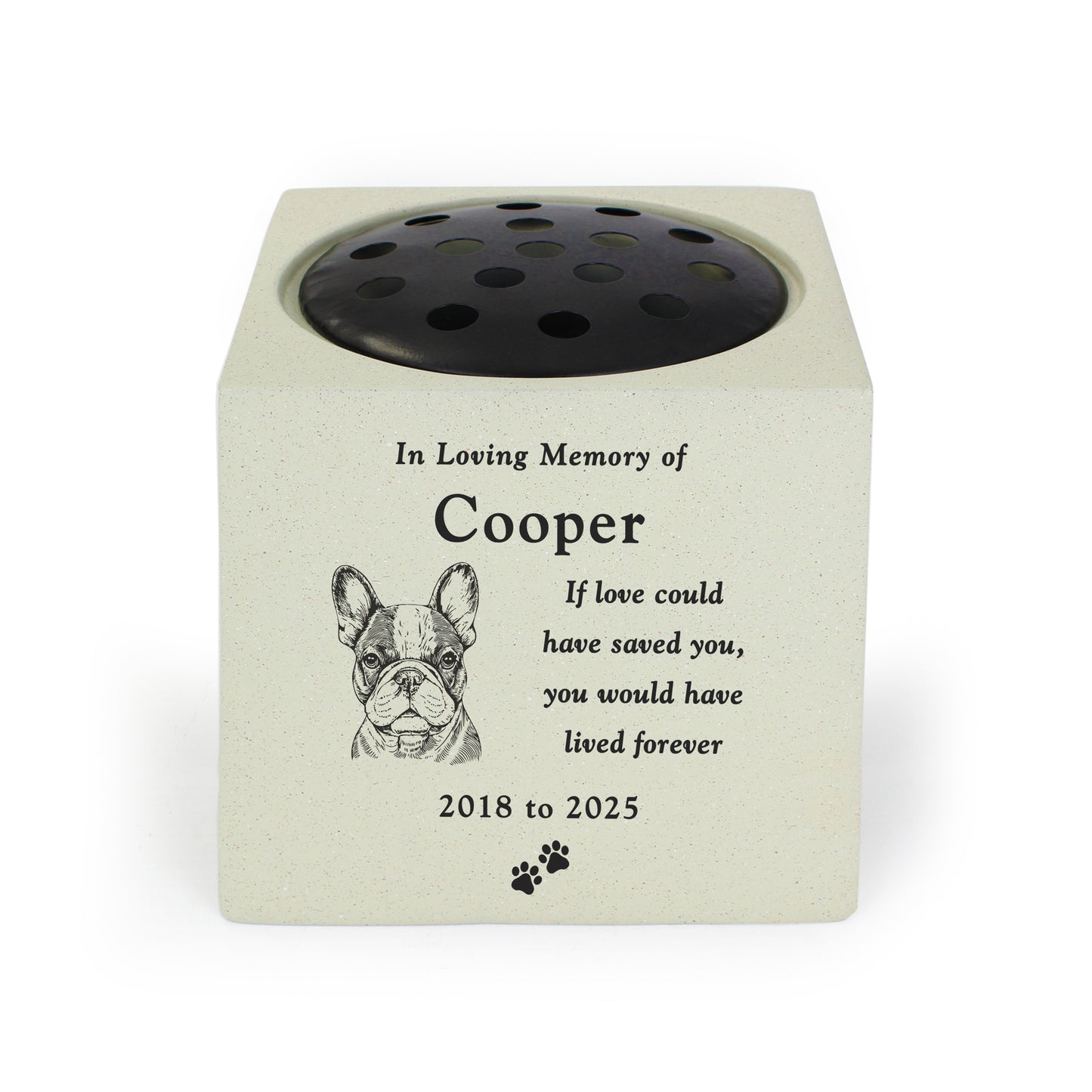 Personalised Dog Breed Memorial Garden Vase - image 5