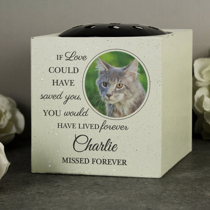 Personalised Pet Photo Upload Memorial Garden Vase - image 3