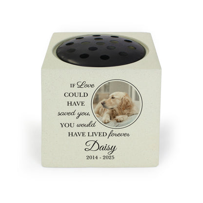 Personalised Pet Photo Upload Memorial Garden Vase - image 5