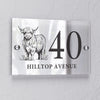 Personalised Highland Cow Acrylic House Sign – New Home & Housewarming Gift