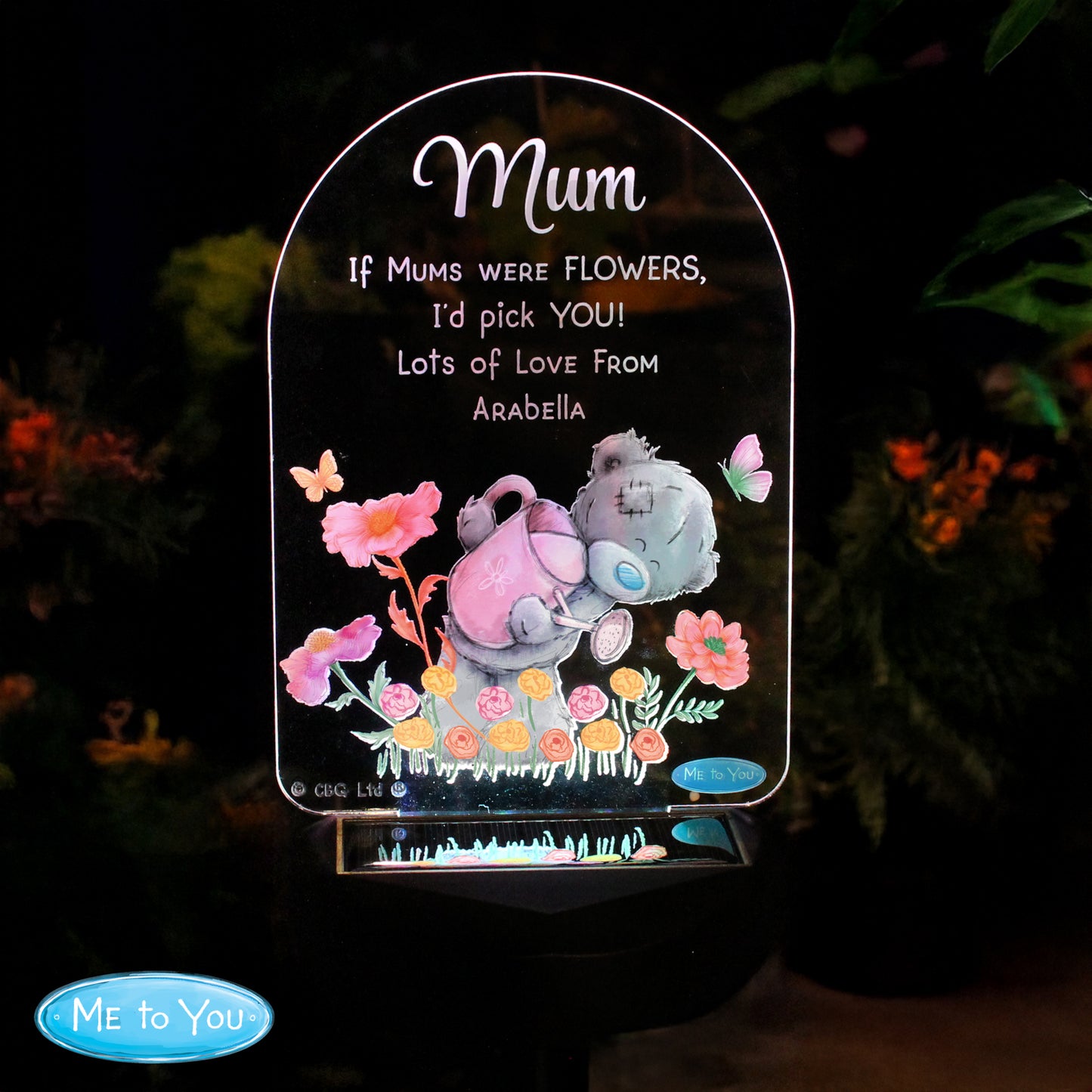 Personalised Me to You Garden LED Solar Light from Heartfelt Gifts