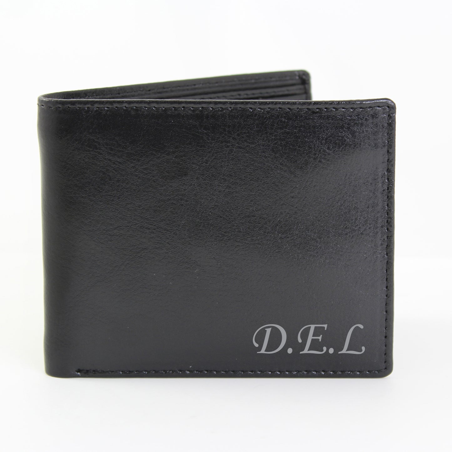 Personalised Script Font Leather Wallet - image 2