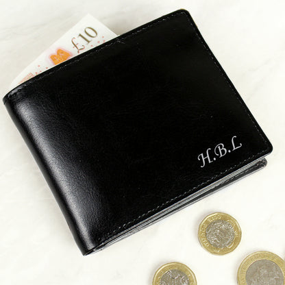 Personalised Script Font Leather Wallet - image 3