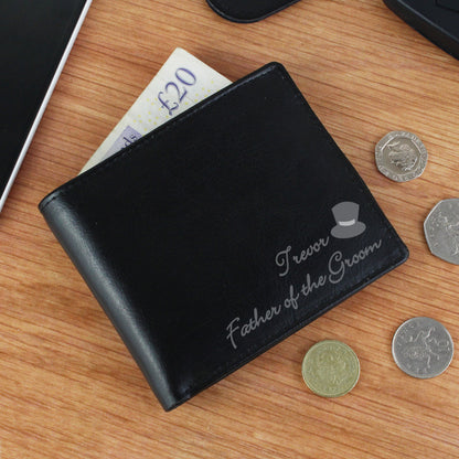 Personalised Top Hat Leather Wallet from Heartfelt Gifts