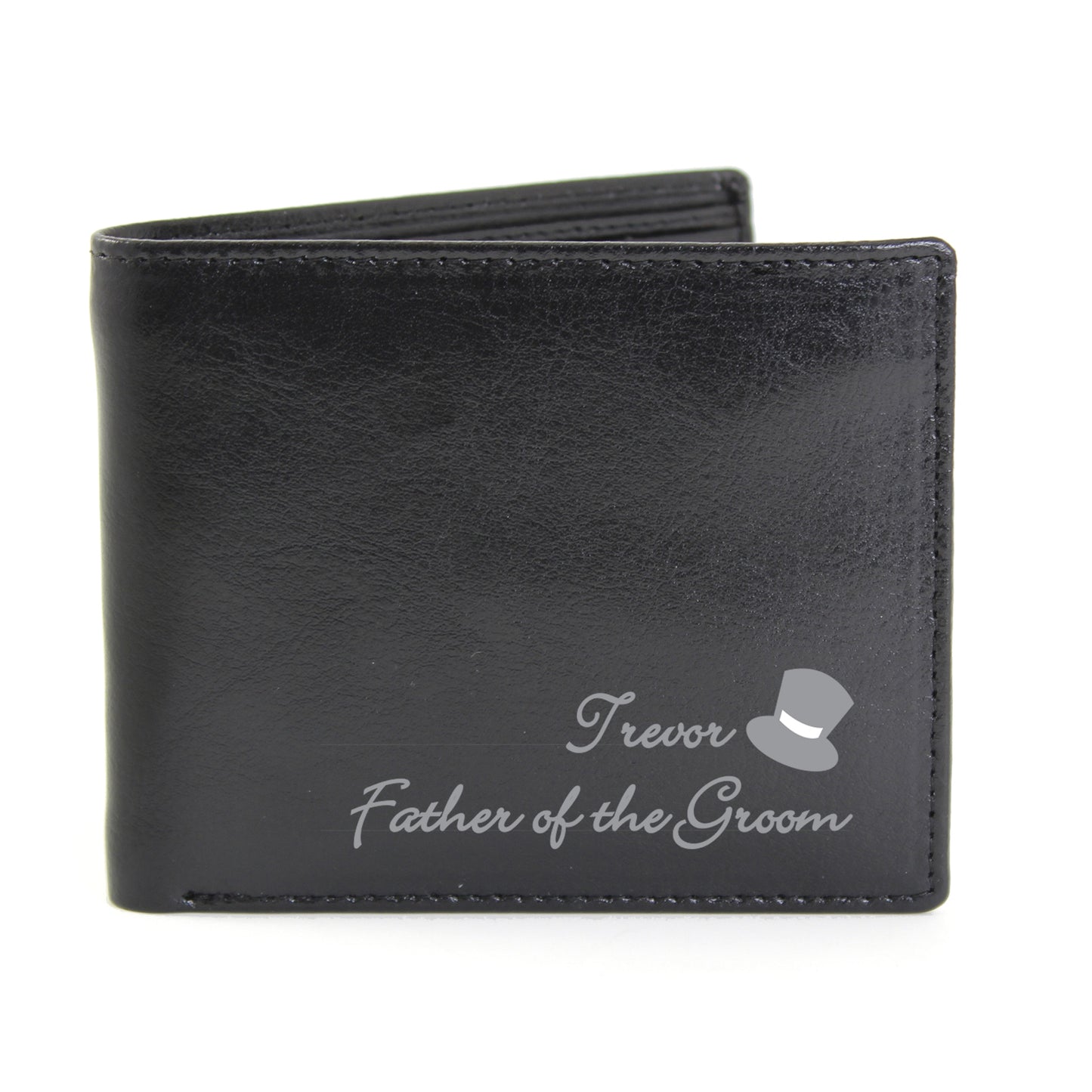 Personalised Top Hat Leather Wallet - image 2