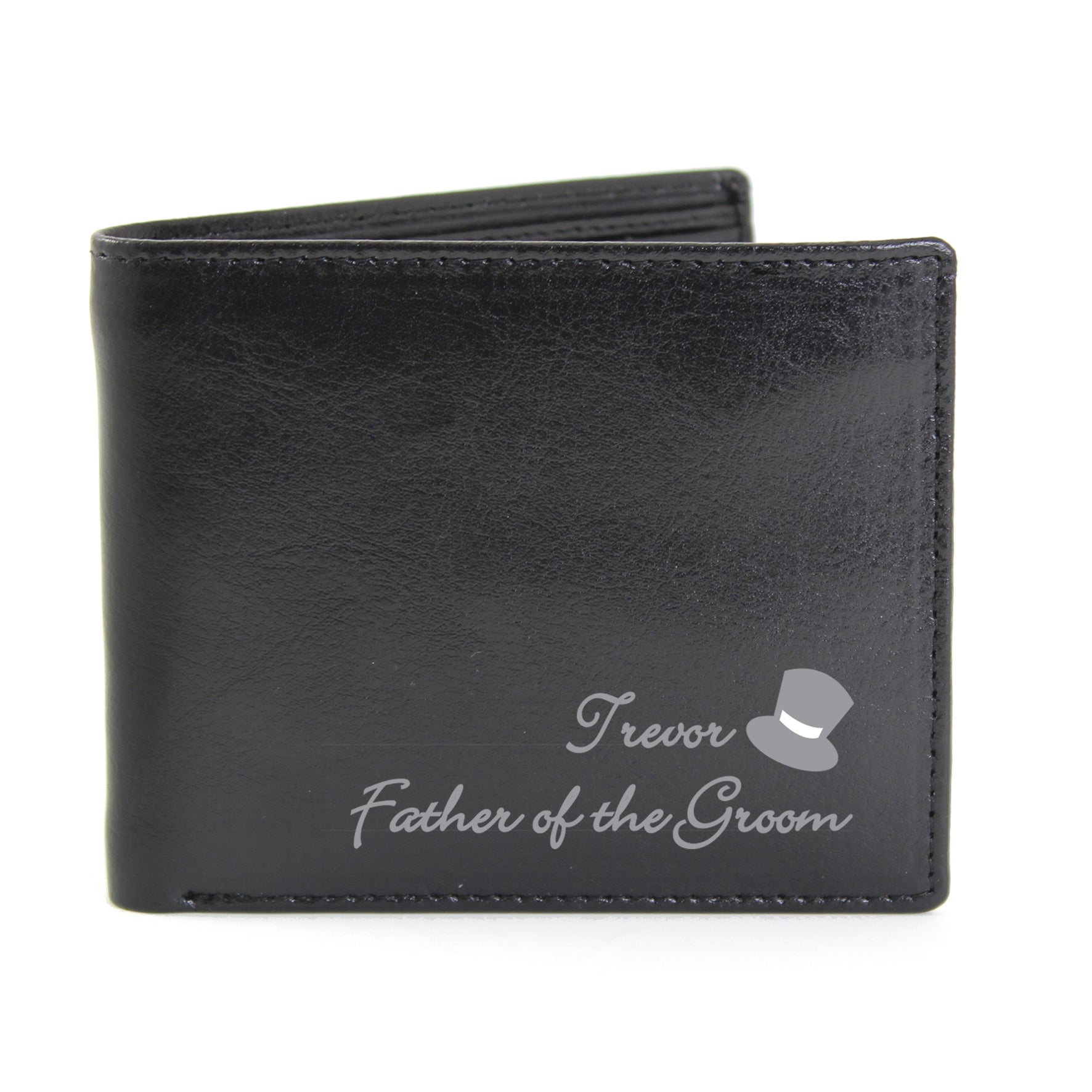 Personalised Top Hat Leather Wallet - image 2