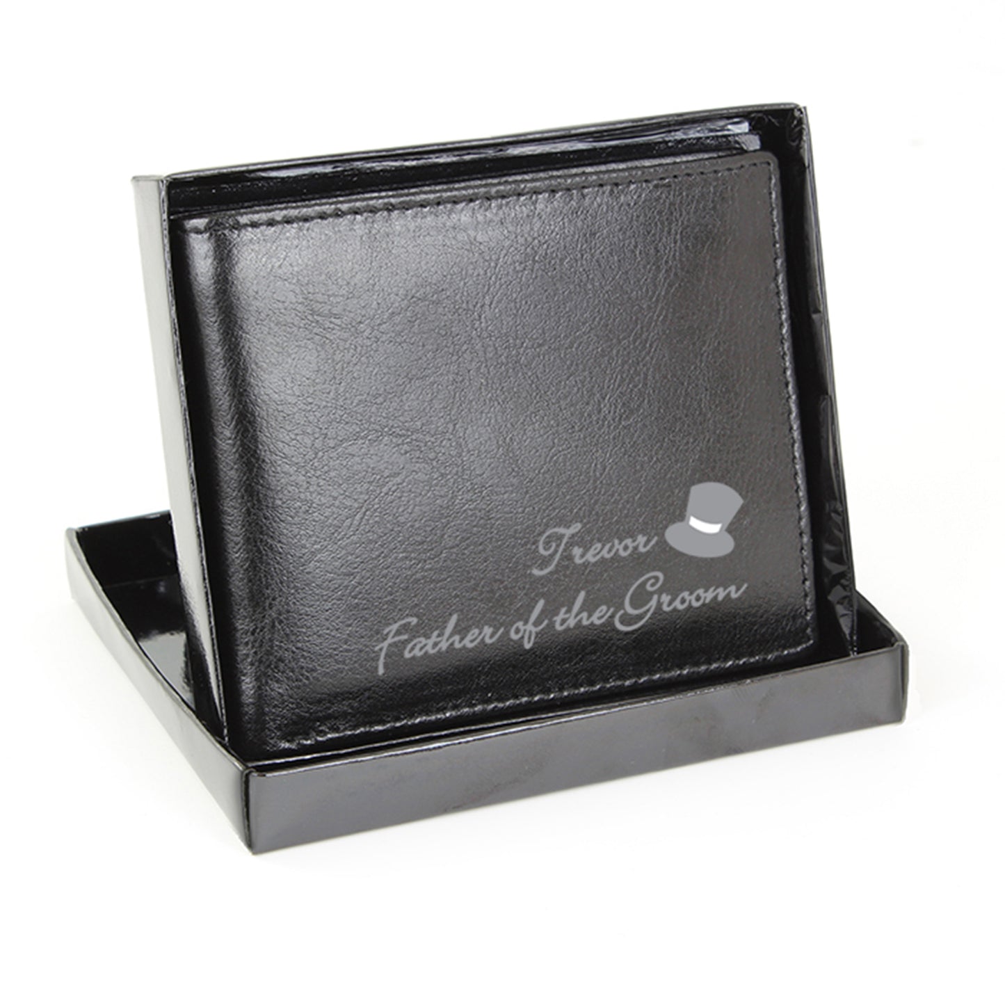 Personalised Top Hat Leather Wallet - image 4