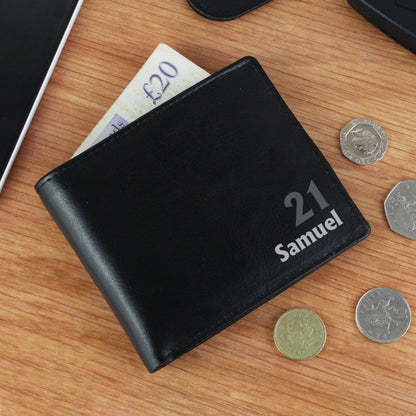 Personalised Birthday Leather Wallet from Heartfelt Gifts