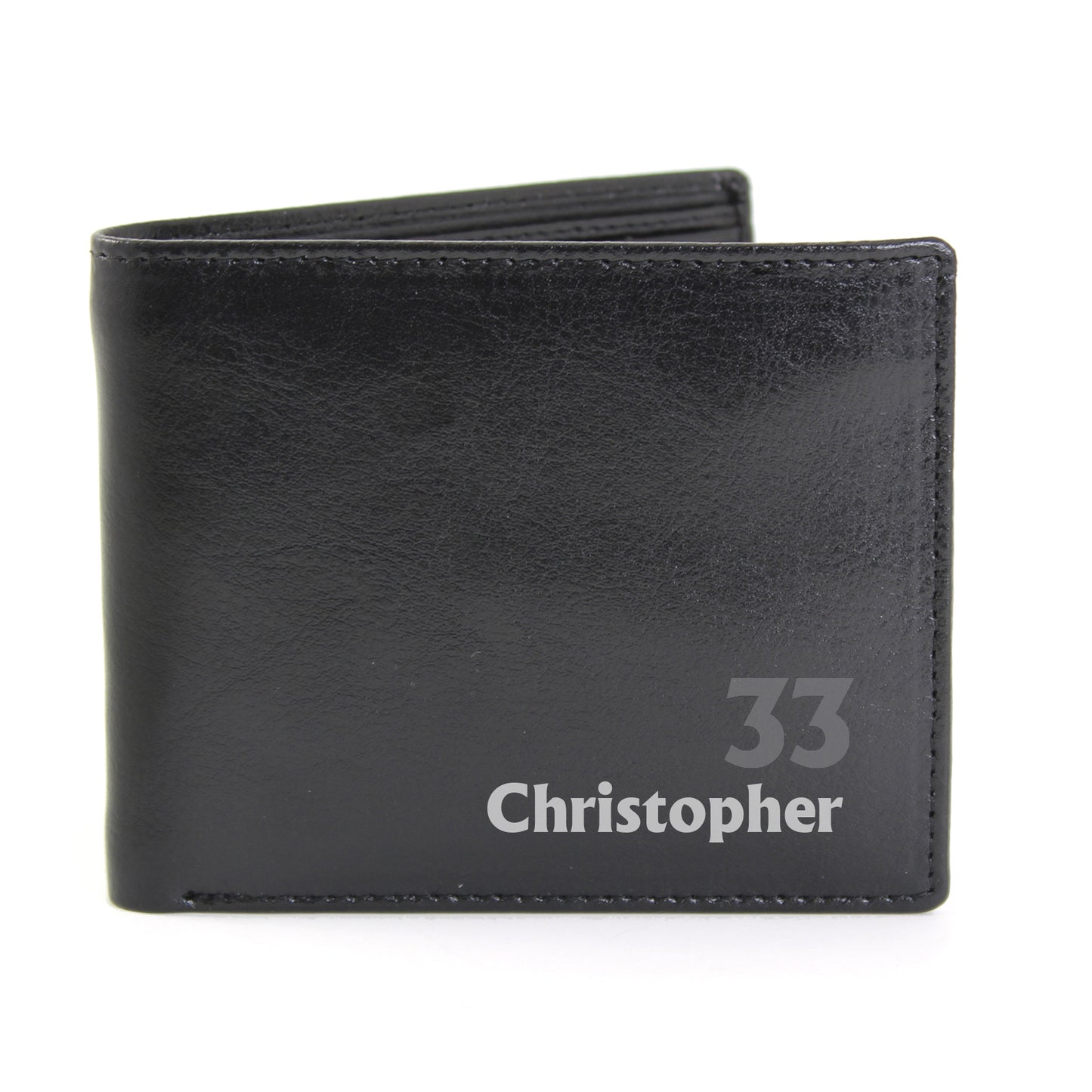Personalised Birthday Leather Wallet - image 2