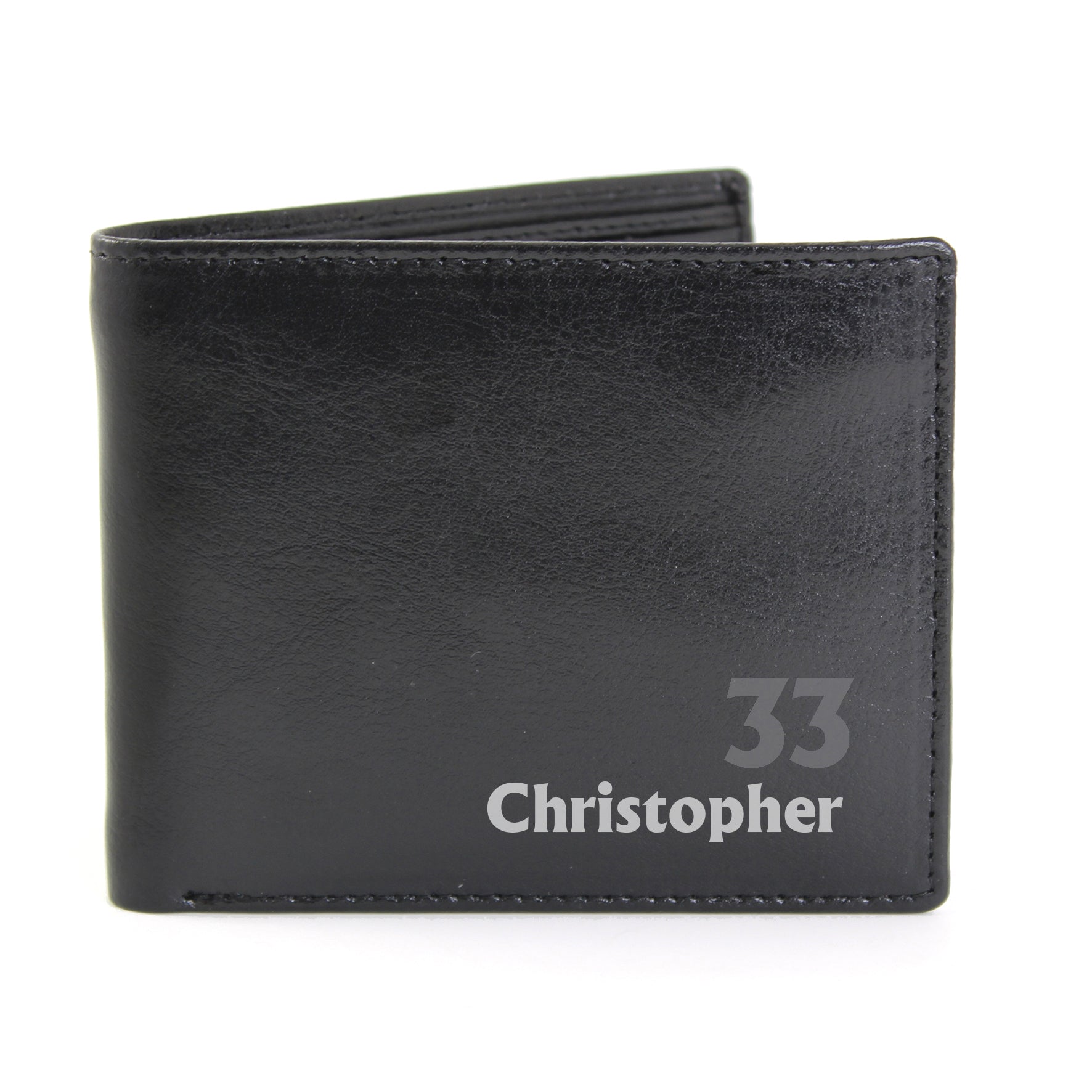Personalised Birthday Leather Wallet - image 2