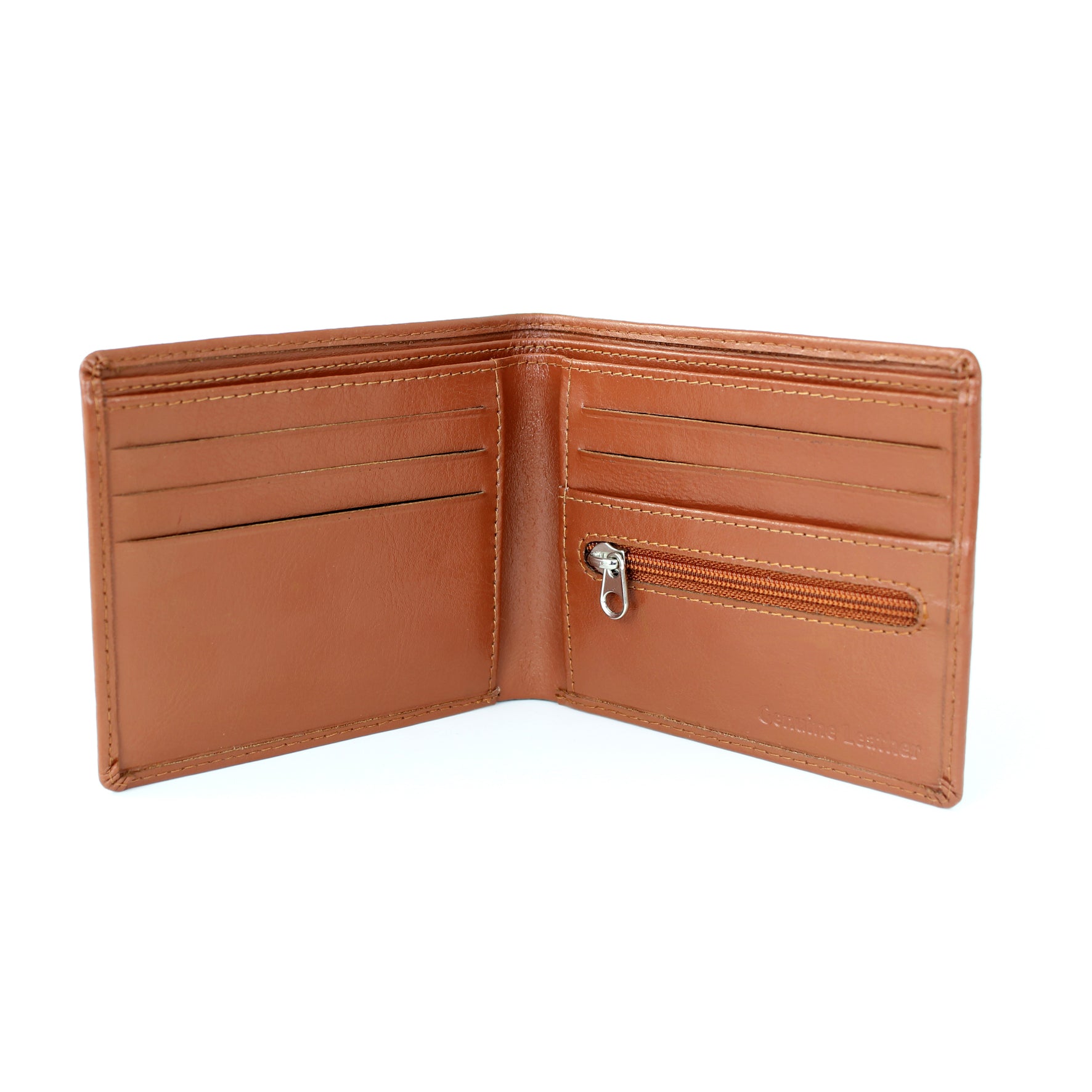 Personalised Initials Tan Leather Wallet - image 3
