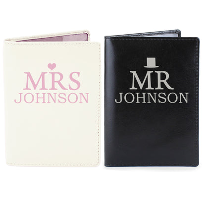Personalised Mr & Mrs Passport Holder Set - image 2