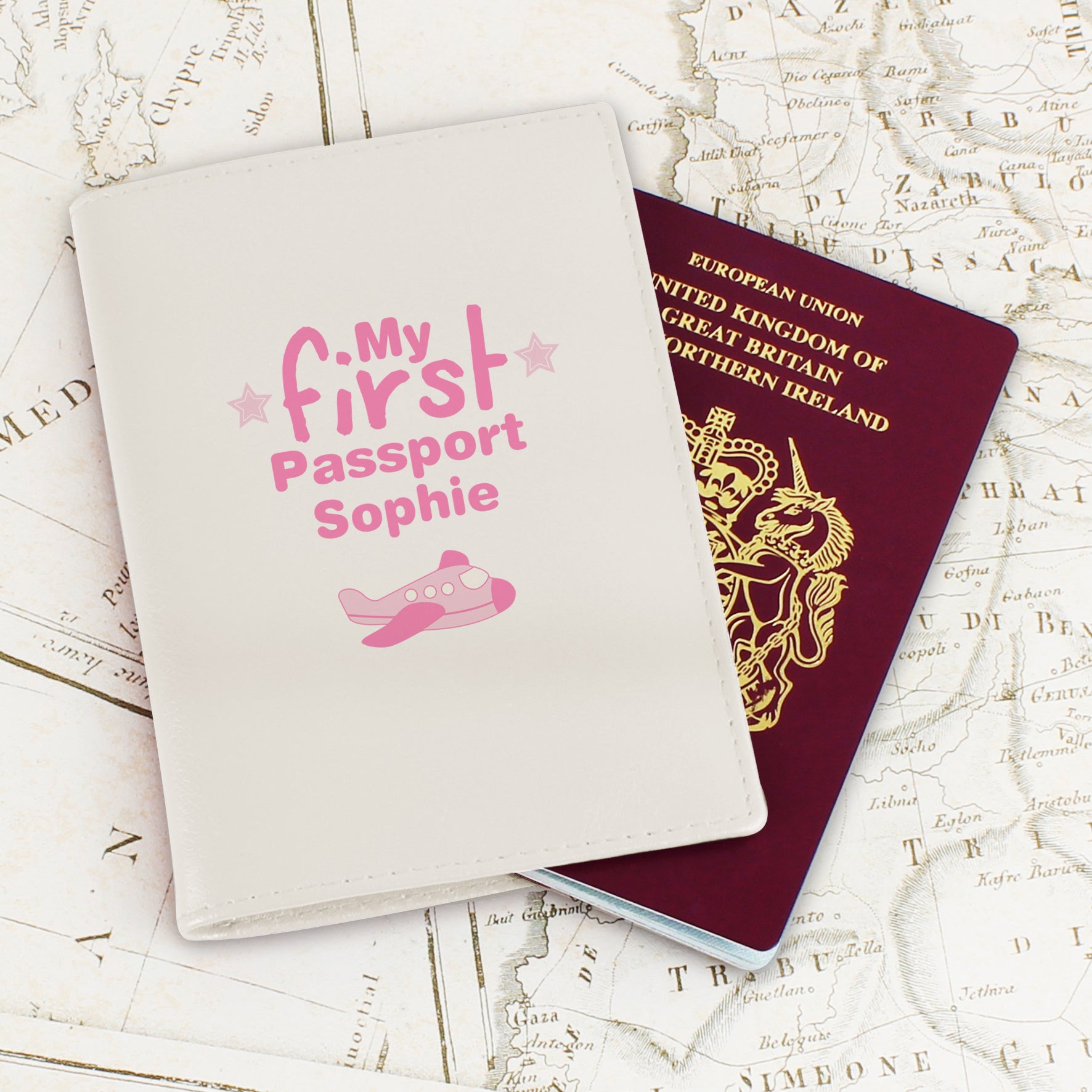 Personalised My First Cream Passport Holder from Heartfelt Gifts