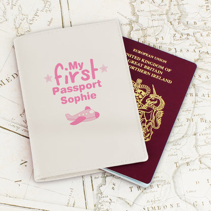 Personalised My First Cream Passport Holder from Heartfelt Gifts