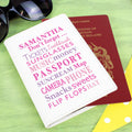 Personalised Don't Forget Cream Passport Holder from Heartfelt Gifts