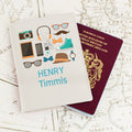 Personalised Male Essentials Cream Passport Holder from Heartfelt Gifts