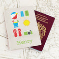 Personalised Bright Travel Cream Passport Holder from Heartfelt Gifts