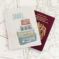 Personalised Suitcases Cream Passport Holder from Heartfelt Gifts