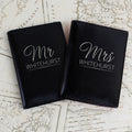 Personalised Mr & Mrs Black Passport Holders from Heartfelt Gifts