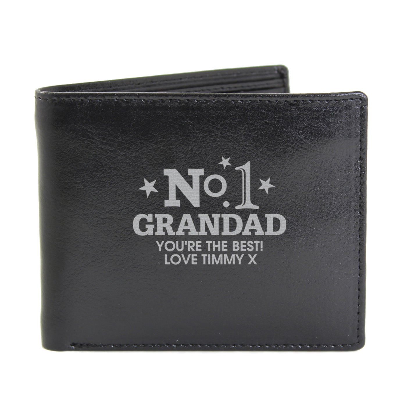 Personalised No.1 Leather Wallet - image 5