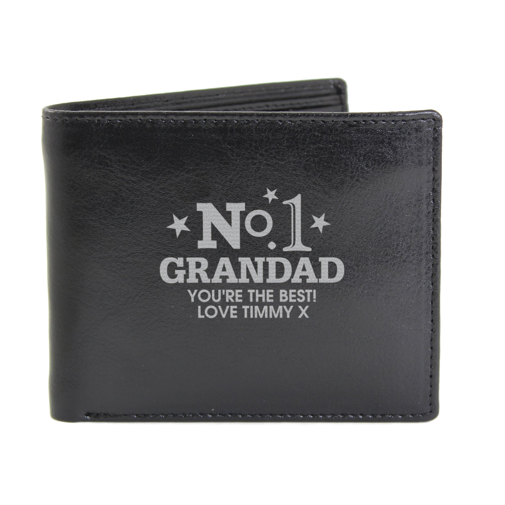 Personalised No.1 Leather Wallet - image 5