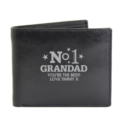 Personalised No.1 Leather Wallet - image 5