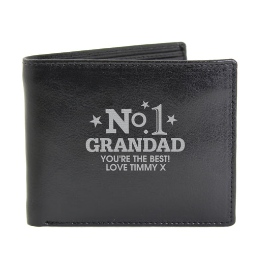 Personalised No.1 Leather Wallet - image 5