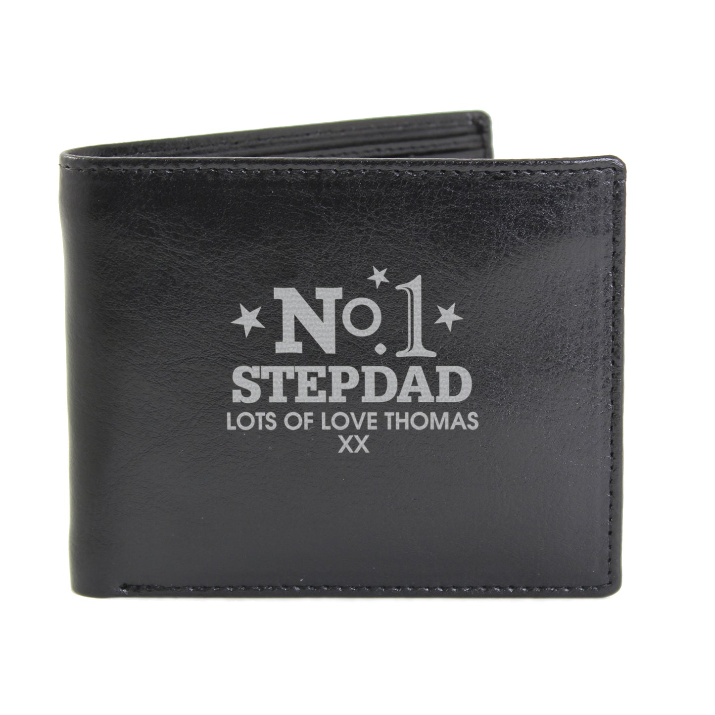 Personalised No.1 Leather Wallet - image 6