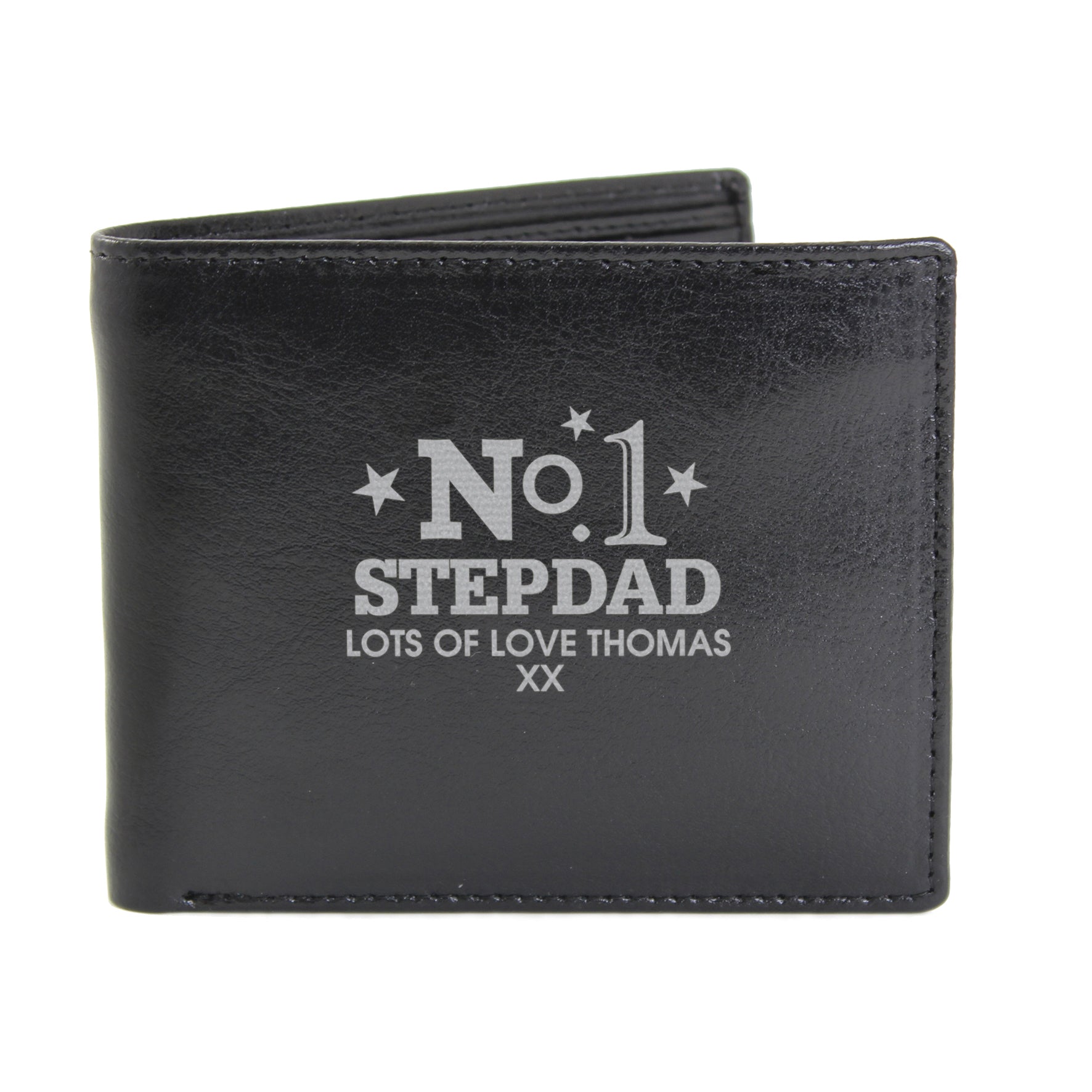 Personalised No.1 Leather Wallet - image 6