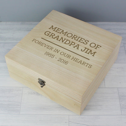 Personalised Any Message Large Wooden Keepsake Box - image 12