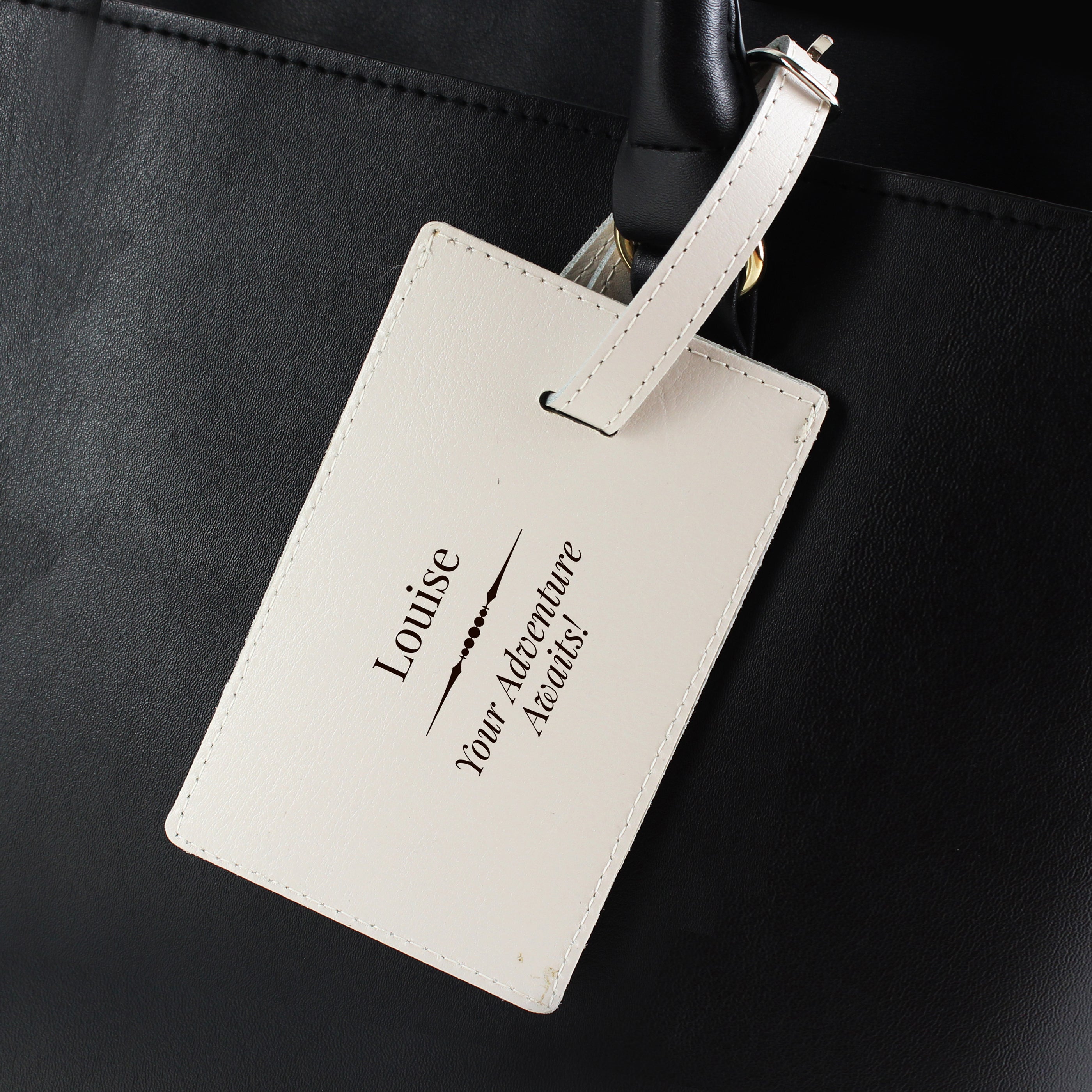 Personalised Classic Cream Luggage Tag from Heartfelt Gifts