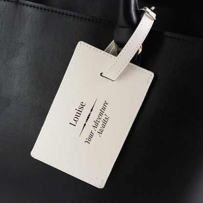 Personalised Classic Cream Luggage Tag from Heartfelt Gifts