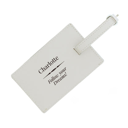 Personalised Classic Cream Luggage Tag - image 2