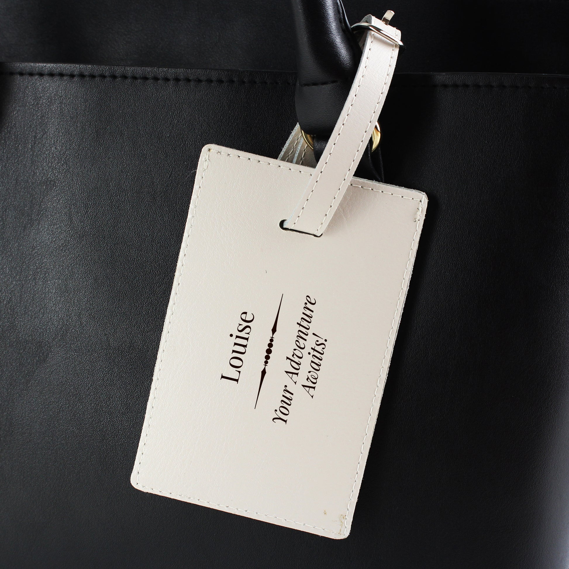 Personalised Classic Cream Luggage Tag - image 3