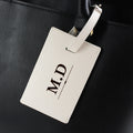 Personalised Classic Initials Cream Luggage Tag from Heartfelt Gifts