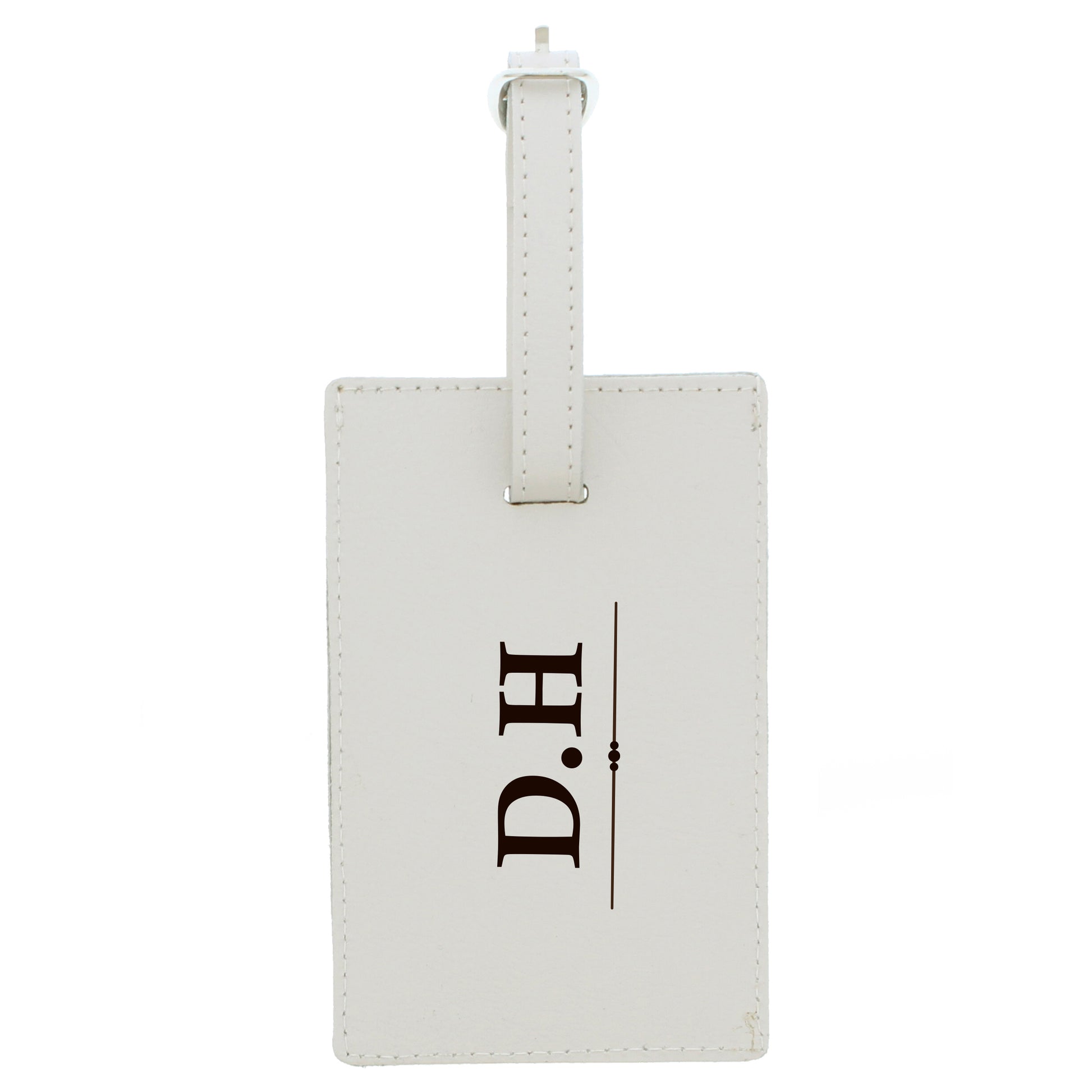 Personalised Classic Initials Cream Luggage Tag - image 2