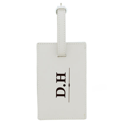 Personalised Classic Initials Cream Luggage Tag - image 2