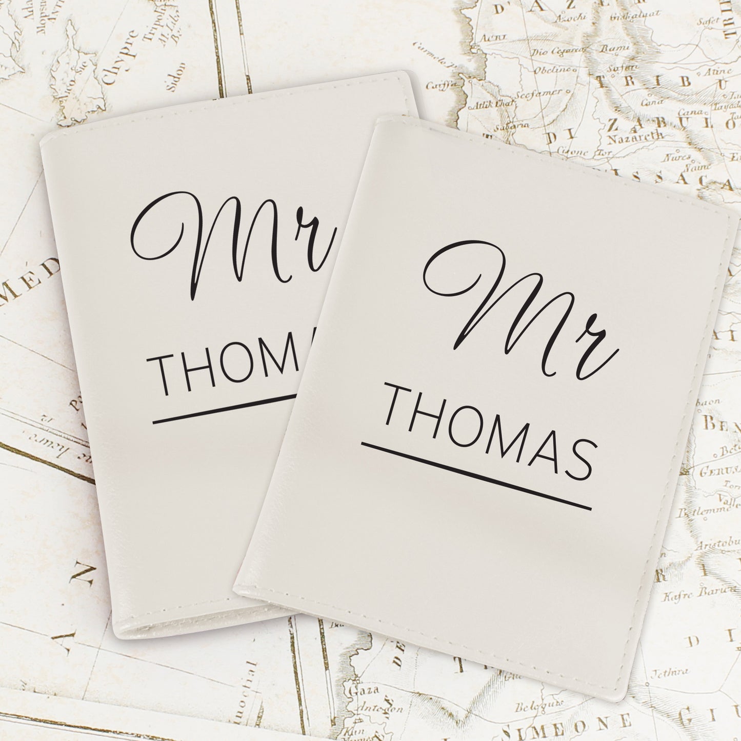 Personalised Couples Cream Passport Holders - image 5