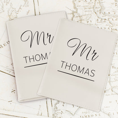 Personalised Couples Cream Passport Holders - image 5